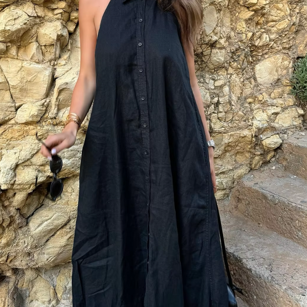 Robe d'été longue fluide dos nu