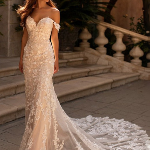 Robe de mariée dos nu sirène