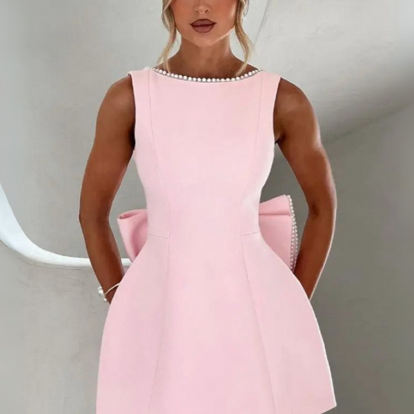 Robe trapèze dos nu