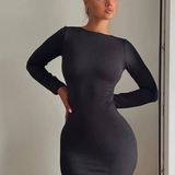 Robe courte moulante dos nu