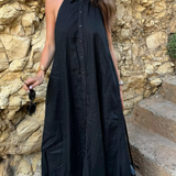 Robe d'été longue fluide dos nu