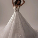 Robe de mariée dos nu princesse