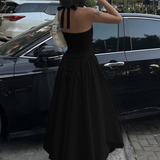 Robe dos nu été noir