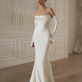 Robe manche longue dos nu