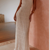 Robe mousseline dos nu