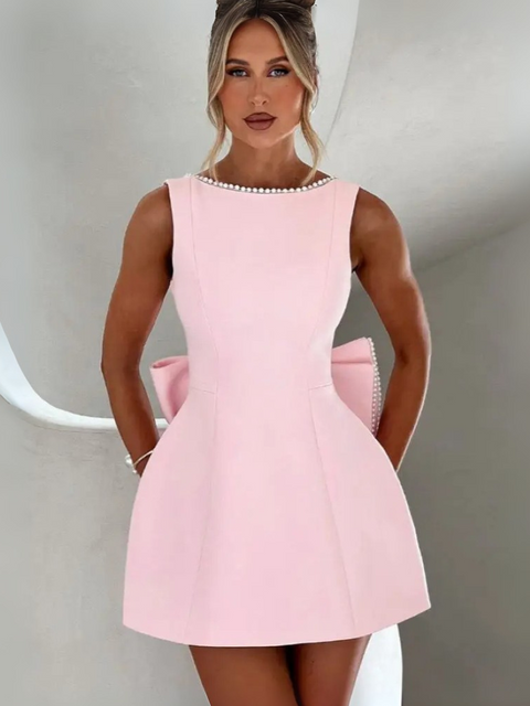 Robe trapèze dos nu