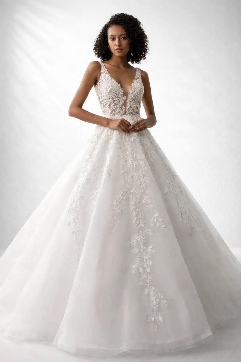 Robe de mariée dos nu princesse