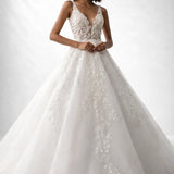 Robe de mariée dos nu princesse