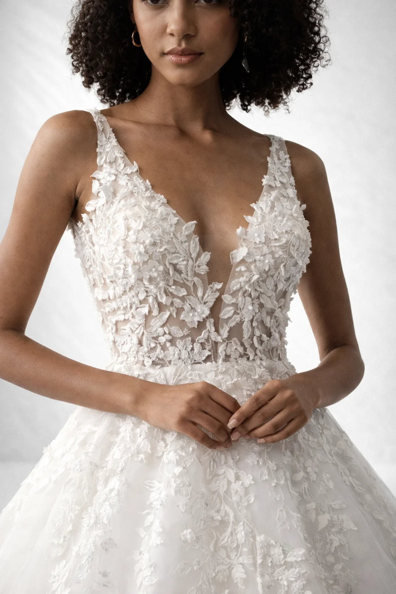 Robe de mariée dos nu princesse