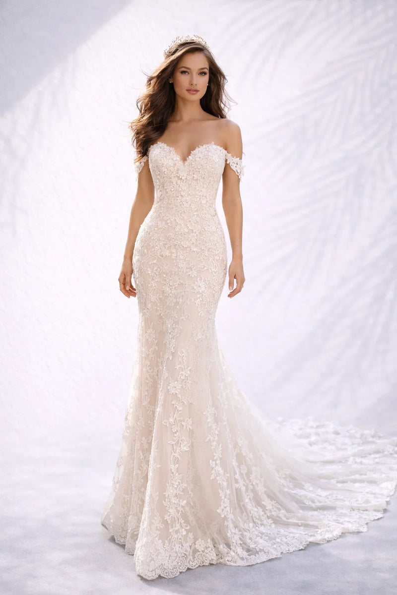 Robe de mariée dos nu sirène