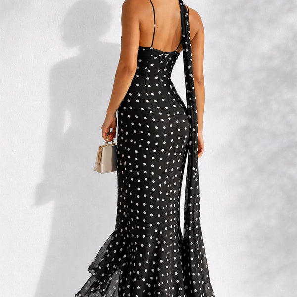 Robe de soirée longue noire dos nu Noir / S