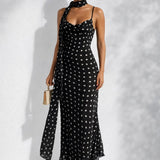 Robe de soirée longue noire dos nu