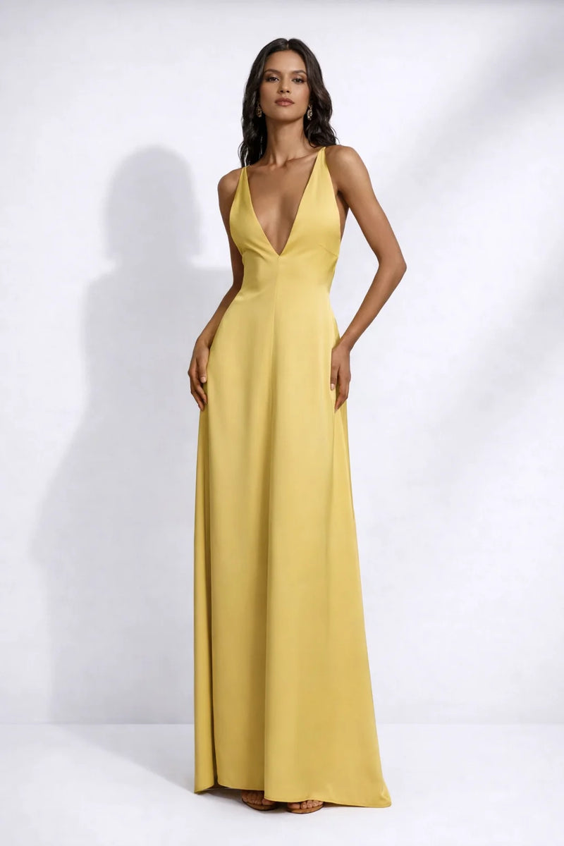 Robe dos nu bretelles croisées