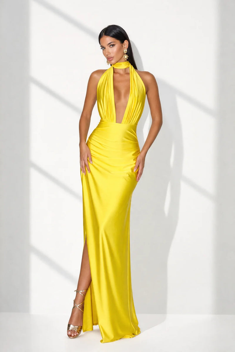 Robe dos nu de soirée longue