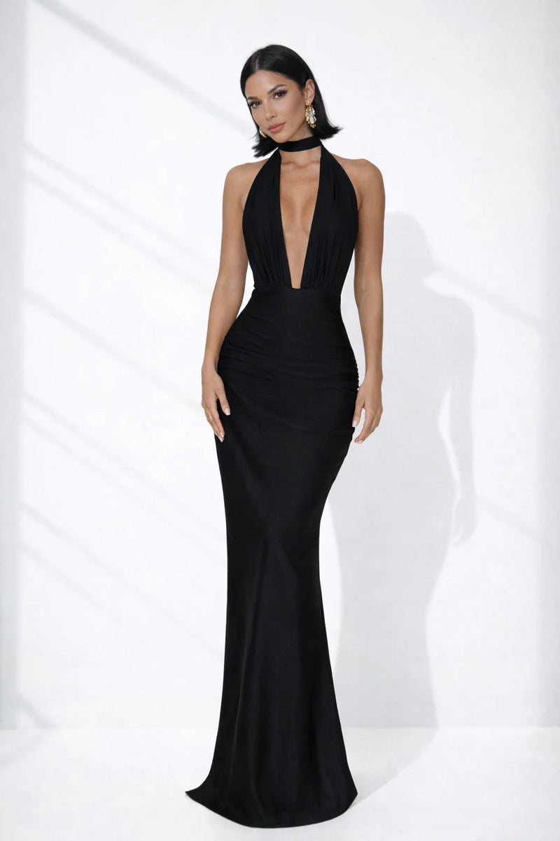 Robe dos nu de soirée longue