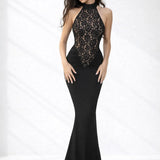 Robe dos nu dentelle