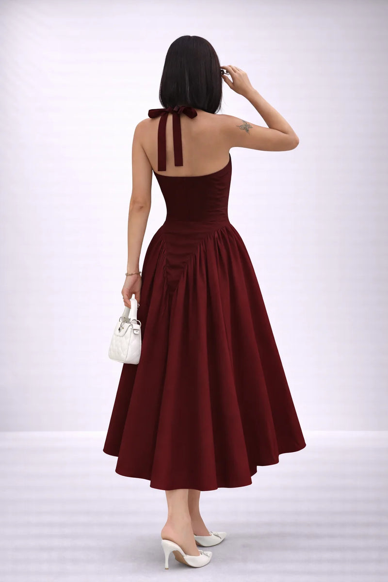Robe dos nu été Rouge / S