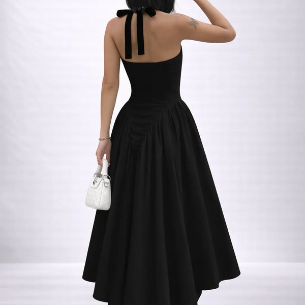 Robe dos nu été Noir / S