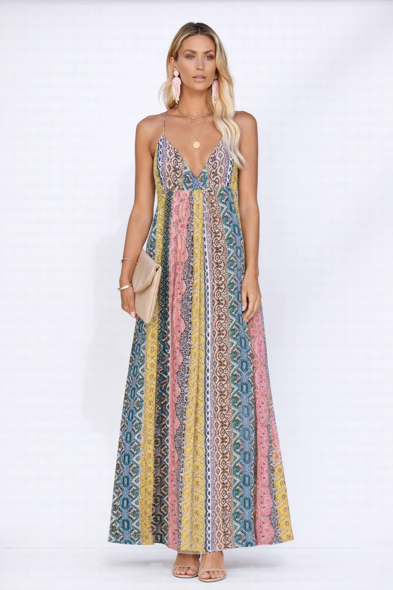 Robe dos nu évasée