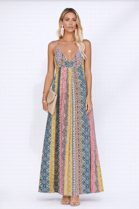 Robe dos nu évasée