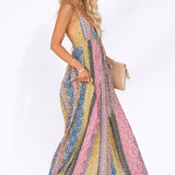 Robe dos nu évasée