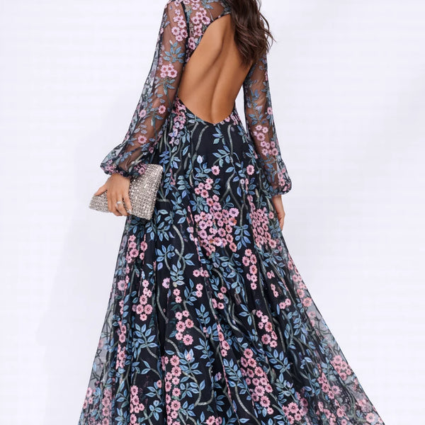 Robe dos nu fleurie Fleurie / S