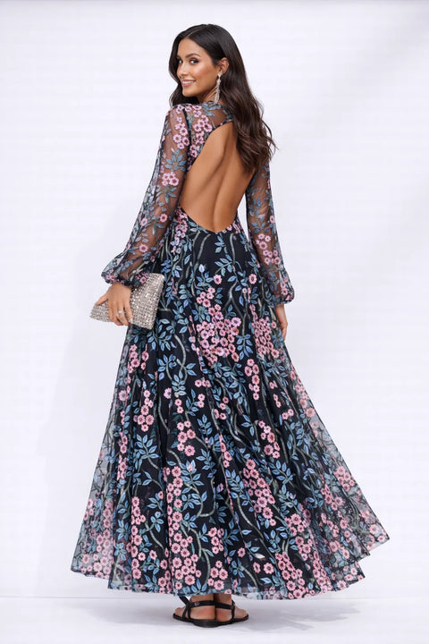Robe dos nu fleurie Fleurie / S