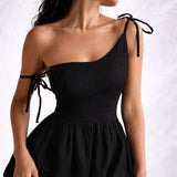 Robe dos nu lin midi