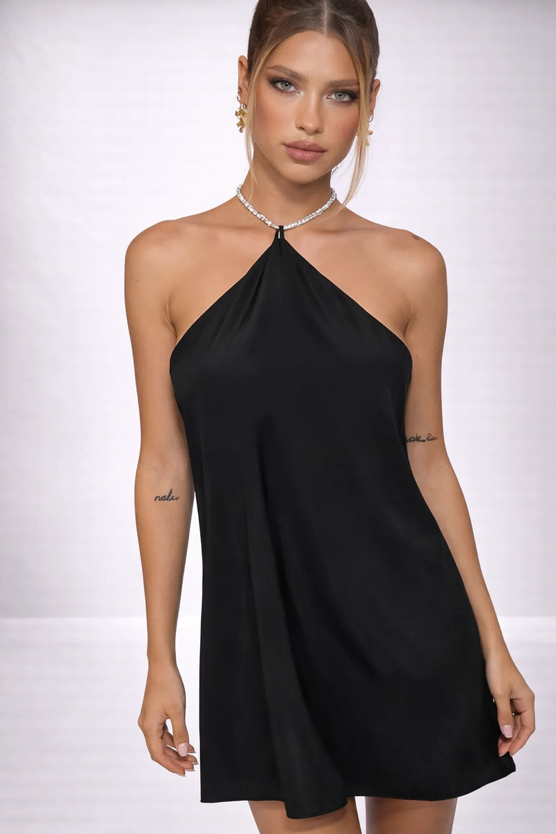 Robe droite dos nu