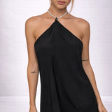Robe droite dos nu