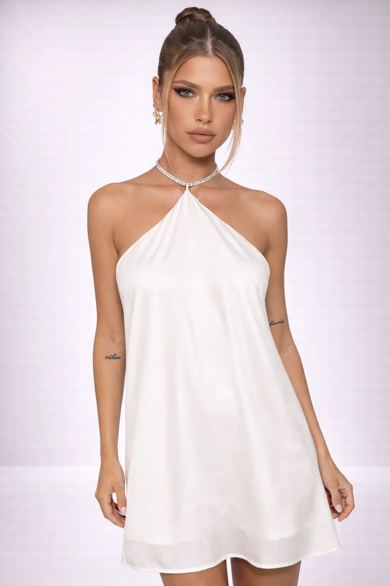 Robe droite dos nu