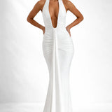 Robe longue décolleté dos nu
