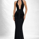 Robe longue décolleté dos nu