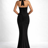 Robe longue décolleté dos nu Noir / S