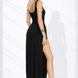 Robe longue dos nu chic