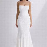 Robe longue fine bretelle dos nu