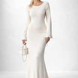 Robe maille dos nu