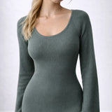 Robe maille dos nu